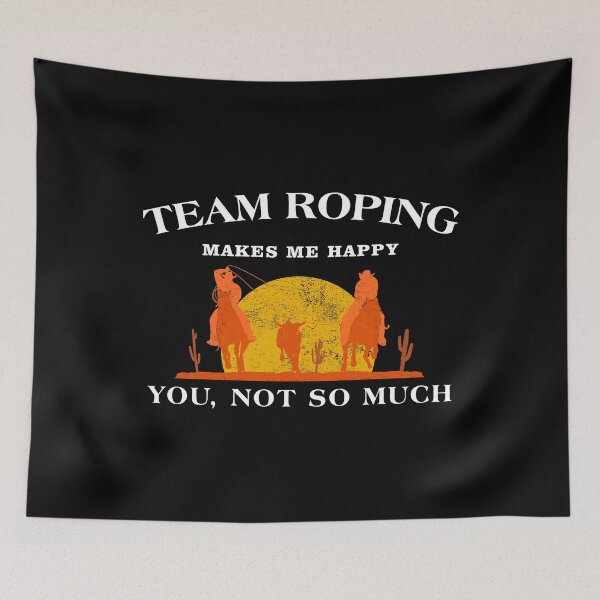 Item preview, Happy Rodeo Cowboy Roping Team Roper product designed and sold by jakehughes2015.