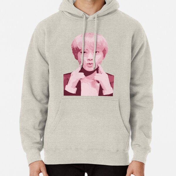 Jin bts pink on sale hoodie