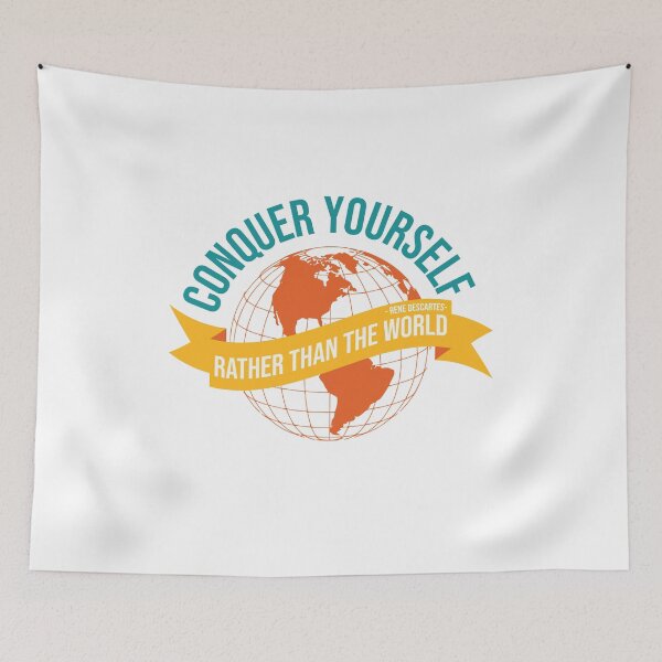 Item preview, Motivational Quote Rene Descartes designed and sold by garmentoffaith.