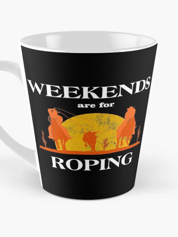Thumbnail 3 of 4, Coffee Mug, Weekends Roper Rodeo Team Roping graphic designed and sold by jakehughes2015.