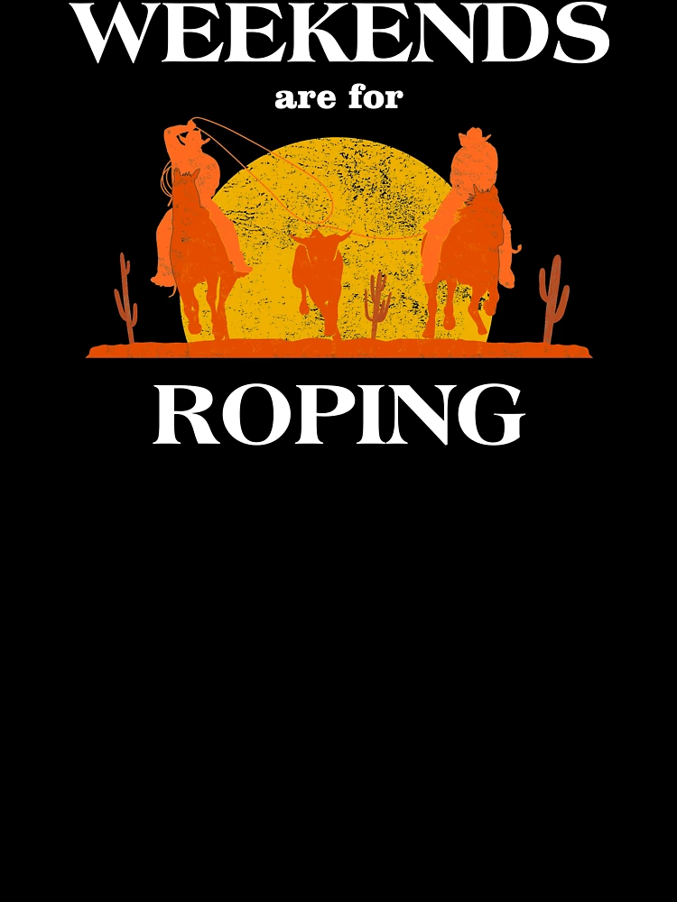 Thumbnail 7 of 7, Oversized T-Shirt, Weekends Roper Rodeo Team Roping graphic designed and sold by jakehughes2015.