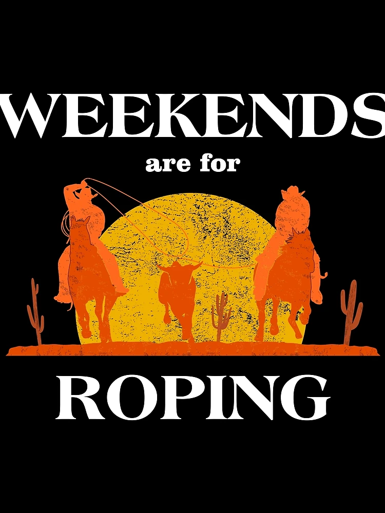 Thumbnail 3 of 3, Scarf, Weekends Roper Rodeo Team Roping graphic designed and sold by jakehughes2015.