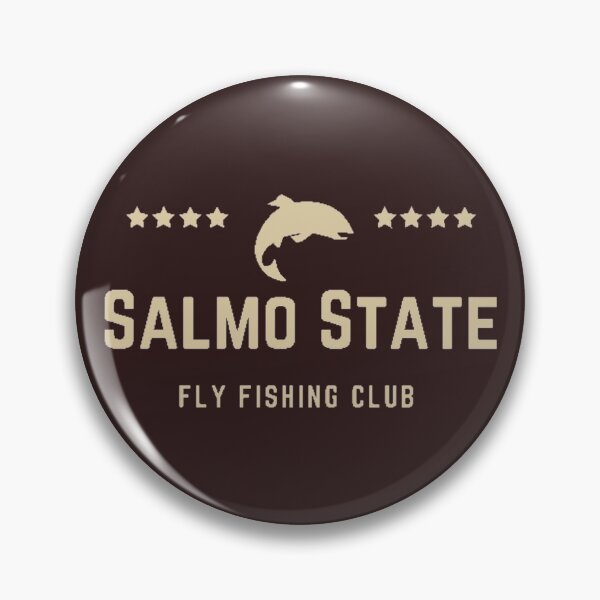 Item preview, Gráfico del club de pesca con mosca del estado de Salmo designed and sold by FlyLifeApparel.