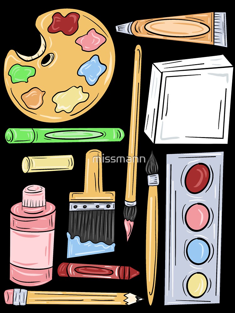 Painting Supplies  Poster for Sale by missmann