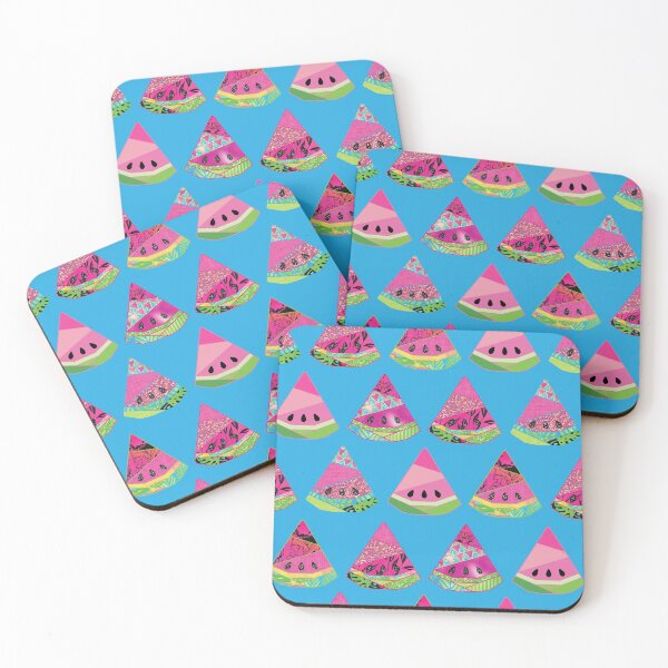 Item preview, Patchwork Melons Blue designed and sold by Redhillcreative.
