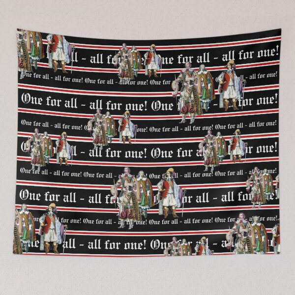 Item preview, One for all, all for one, the three musketeers designed and sold by Mauswohn.