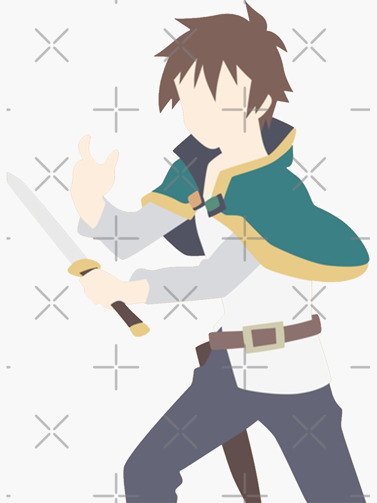 Satou Kazuma Stickers for Sale