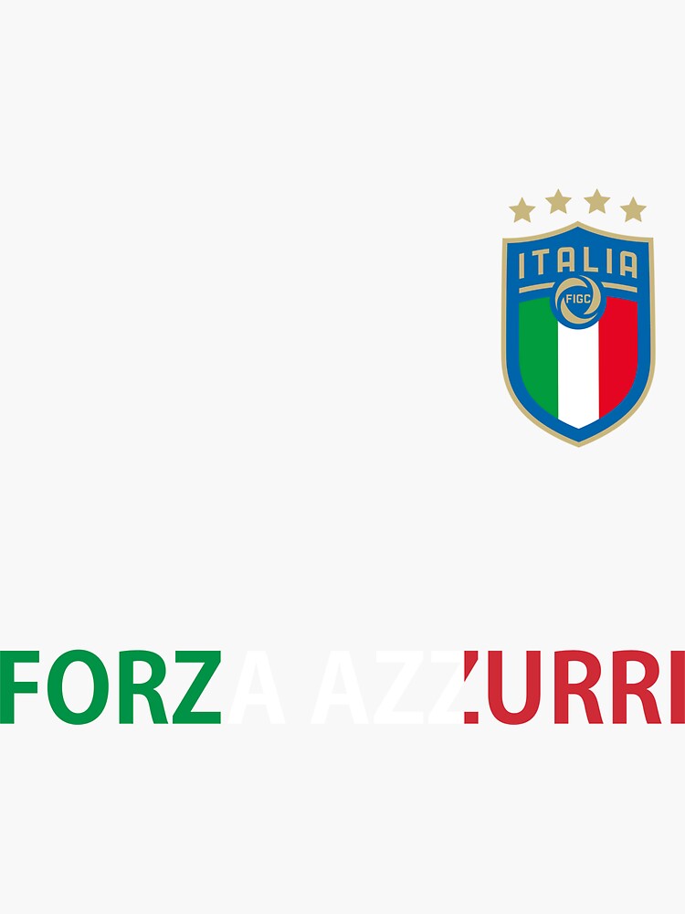Forza Azzurri Italy national football team Sticker for Sale by alkhizchem