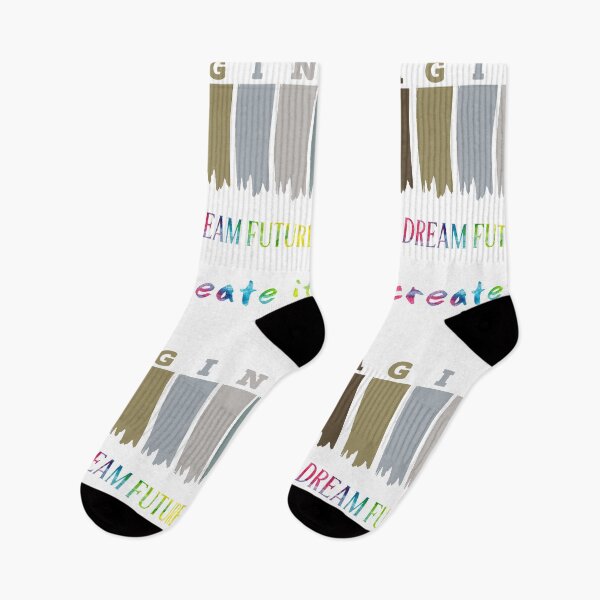 Item preview, Imagine Your Dream Future, Then Create It in tie dye font designed and sold by UncleStuScience.