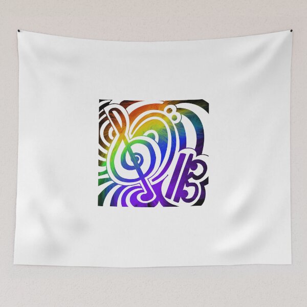 Item preview, Musical Clefs in Feathered Color designed and sold by JenSketchesIt.