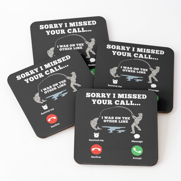 Item preview, Mens Dad Fishing - Missed Call - Sorry I Missed Your Call designed and sold by JamesRushforth.