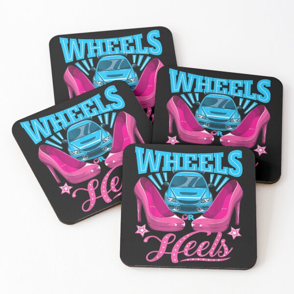 Artikelvorschau, Wheels or Heels Gender Reveal Family entworfen und verkauft von nolanmicah36.