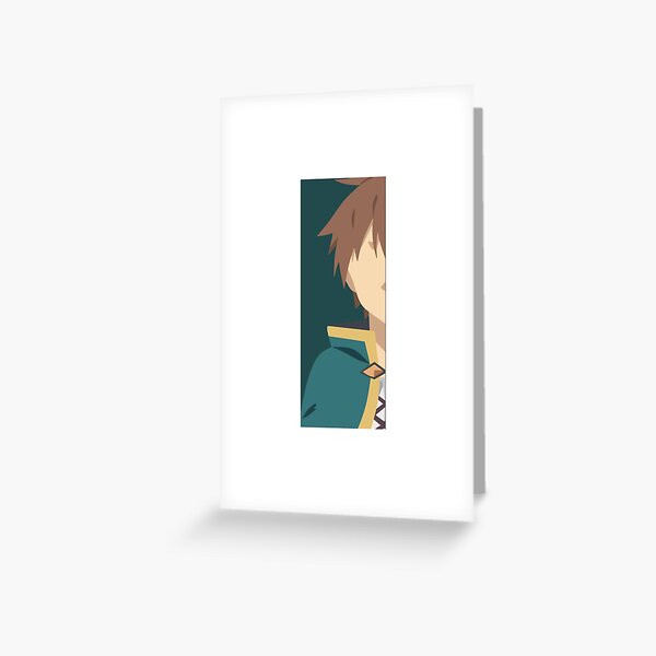 konsouba-Kono Subarashii Sekai ni Shukufuku wo-satou kazuma-sato kazuma  Greeting Card by WELCOMEVERYBODY