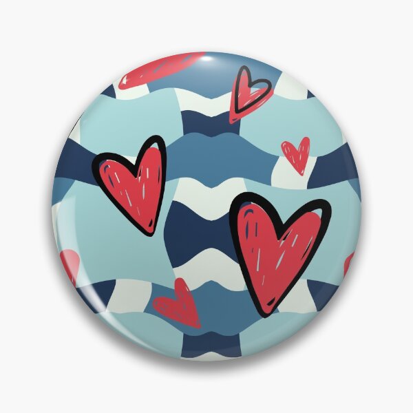Aperçu de l'œuvre Motif de camouflage bleu et rouge amusant créée et vendue par eviejay.