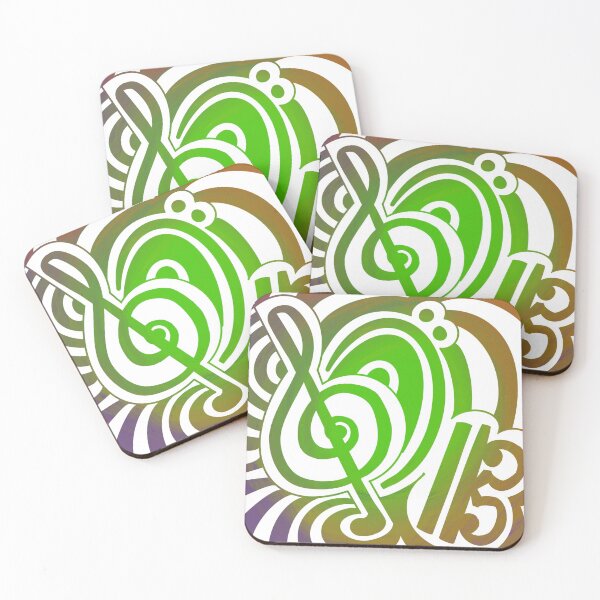 Item preview, Musical Clefs in Muted Colors designed and sold by JenSketchesIt.