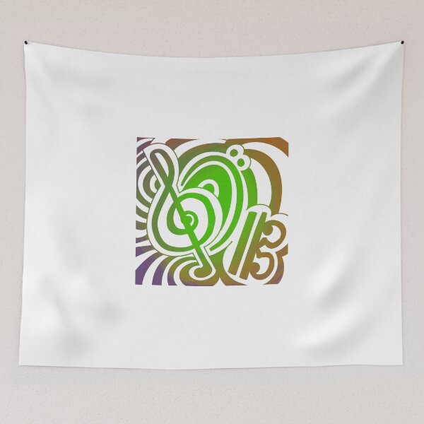 Item preview, Musical Clefs in Muted Colors designed and sold by JenSketchesIt.