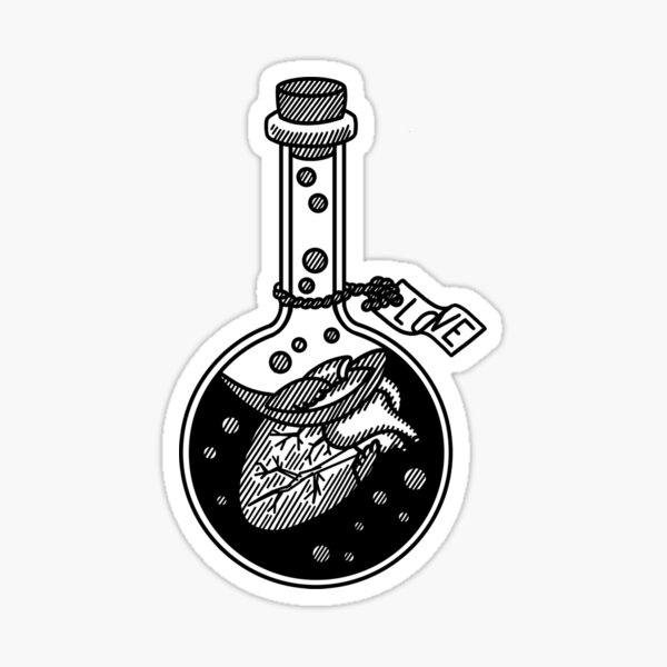 Hand Drawn Black Magic Potion In Glass Bottle With Eye Stars And Crescent  Moon Isolated On White Background Alchemy Flask Witchcraft Icon Boho  Chic Tattoo Royalty Free SVG Cliparts Vectors And Stock