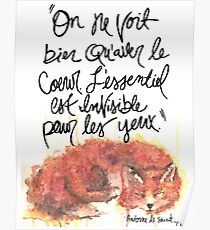 The Little Prince Quote, Fox Poster