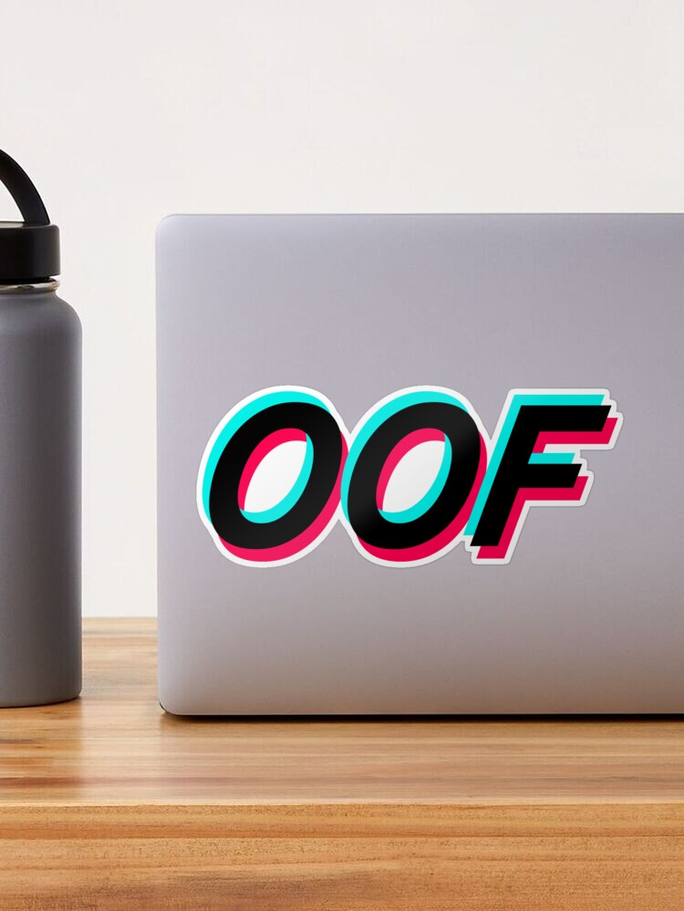 blue oof Sticker for Sale by mickleo