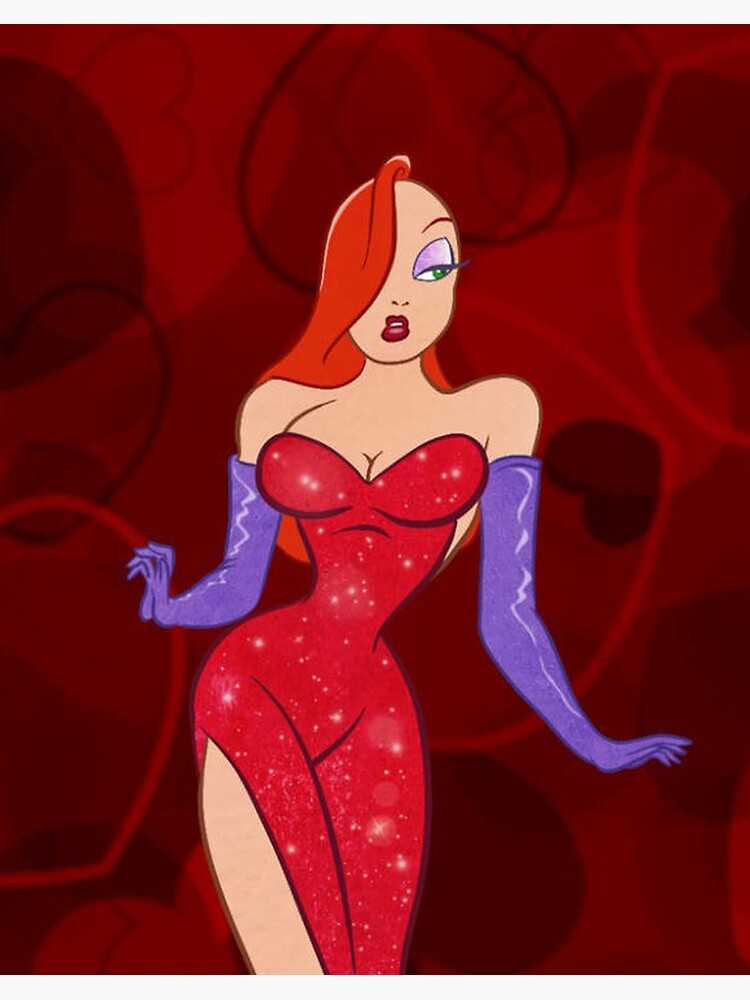 jessica rabbit red dress cartoon character