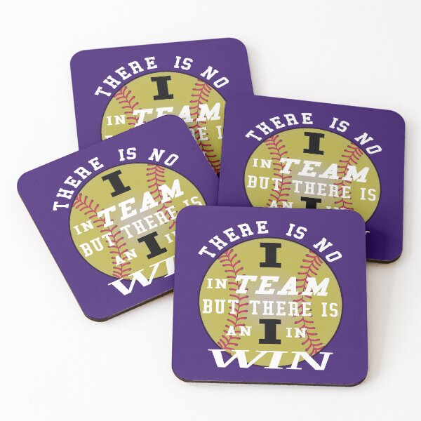 Item preview, There's No I in Team, But there's an I in Win Softball designs designed and sold by BRtisticDesigns.