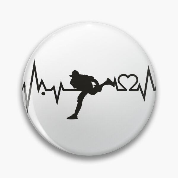 Item preview, Baseball heartbeat design for Baseball Pitchers designed and sold by BRtisticDesigns.