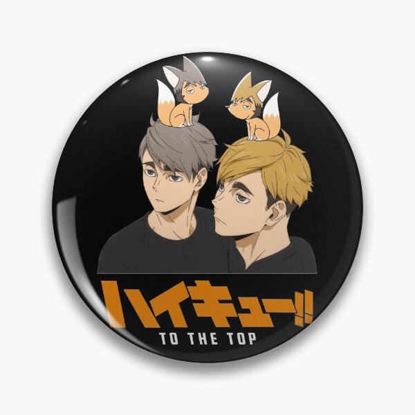 Haikyuu!! TO THE TOP Anime badge Kita Shinsuke Atsumu Miya