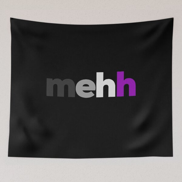 Item preview, Mehh. Asexual Pride designed and sold by Subtle Pride Shop.