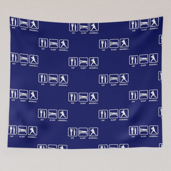 Item preview, Eat sleep baseball signs graphic birthday gift idea for boys designed and sold by BRtisticDesigns.