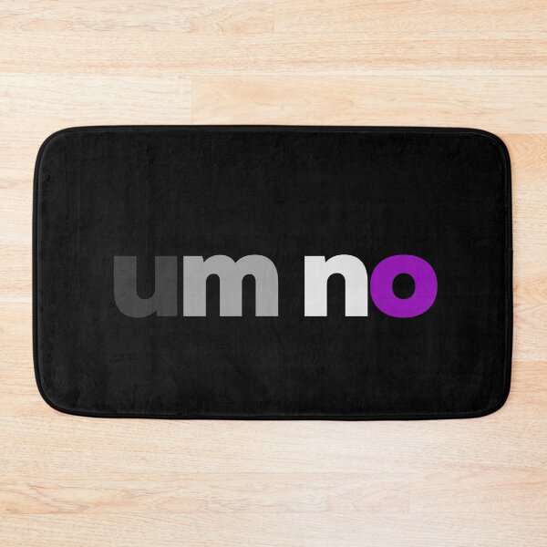 Item preview, Um No. Asexual Pride designed and sold by Subtle Pride Shop.