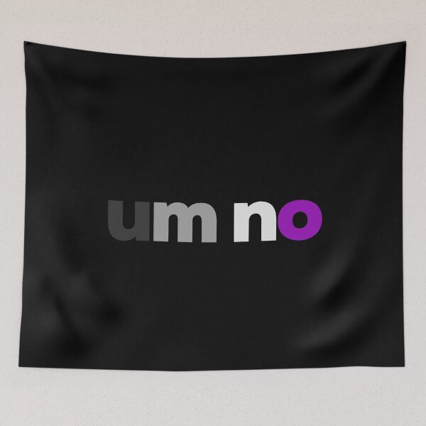Item preview, Um No. Asexual Pride designed and sold by Subtle Pride Shop.