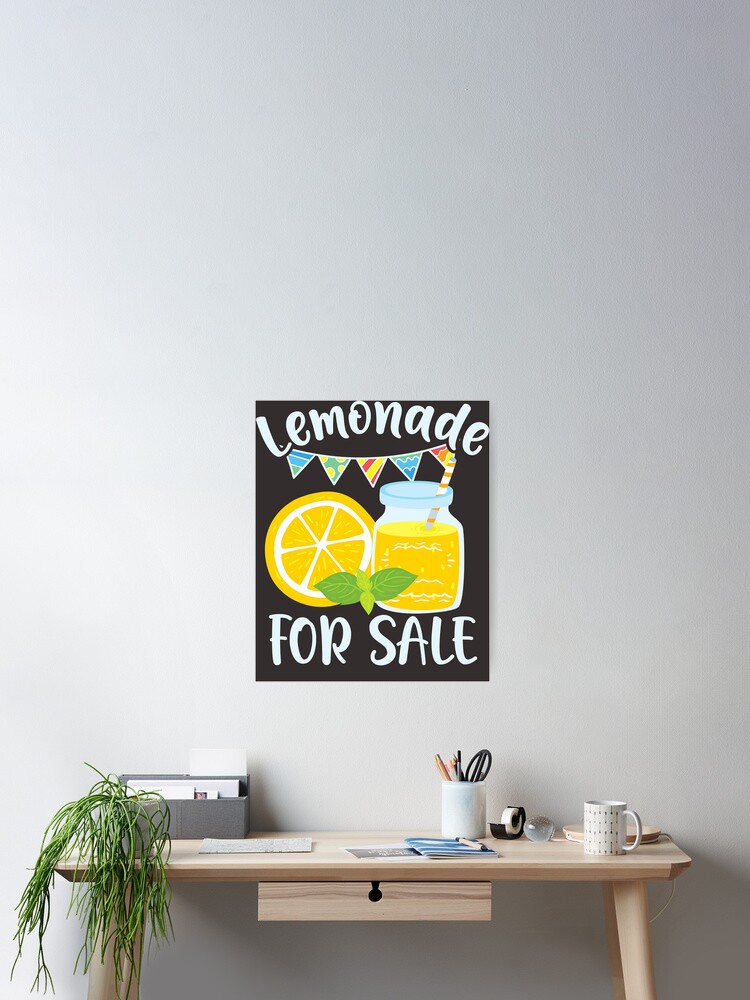 Lemonade For Sale - Cute Lemonade Stand Poster