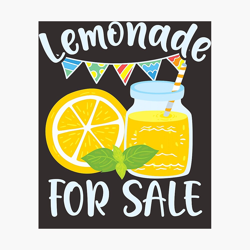 Lemonade For Sale - Cute Lemonade Stand Poster