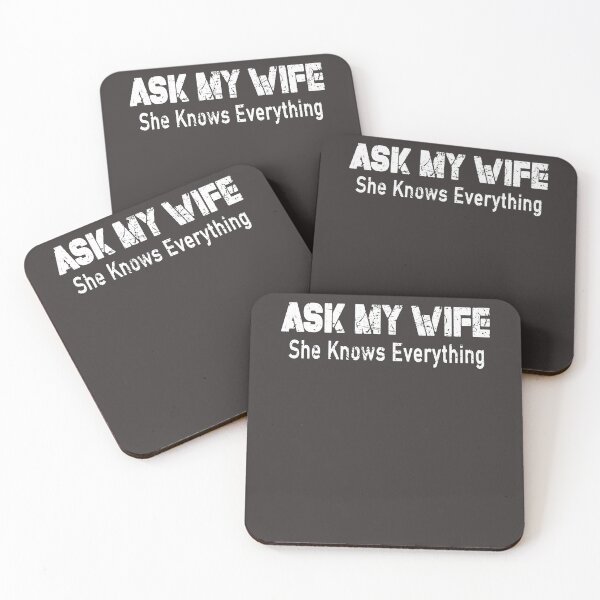 Item preview, Mens Ask My Wife She Knows Everything Funny Vintage designed and sold by RylynKaub86.