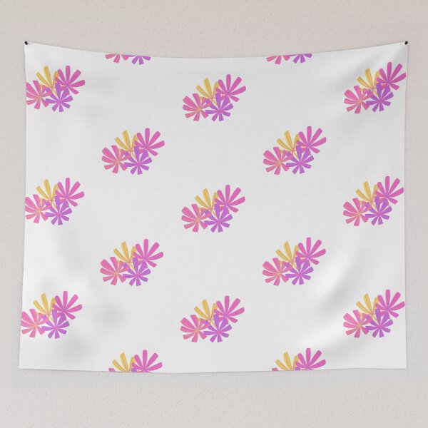 Item preview, Pink Yellow and Purple Mixed Mini Flower Designs designed and sold by Demask.