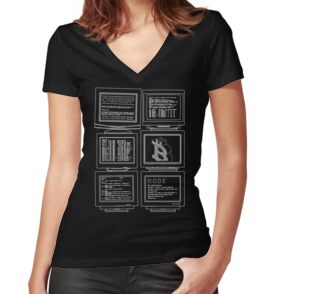 Women's Fitted V-Neck T-Shirt