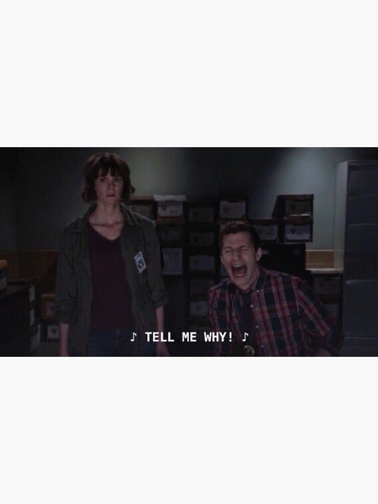 "Brooklyn nine nine Jake Peralta backstreet boys tell me why" Poster by