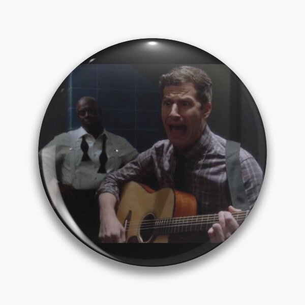 Item preview, Brooklyn nine nine Jake Peralta screaming with guitar designed and sold by noinenoine4ever.