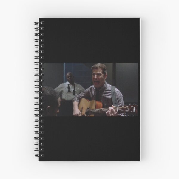 Aperçu de l'œuvre Brooklyn neuf neuf Jake Peralta criant avec guitare créée et vendue par noinenoine4ever.