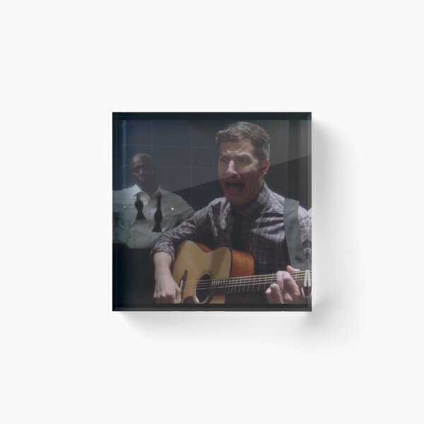 Item preview, Brooklyn nine nine Jake Peralta screaming with guitar designed and sold by noinenoine4ever.