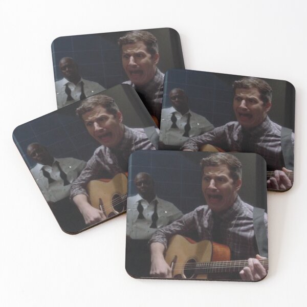 Item preview, Brooklyn nine nine Jake Peralta screaming with guitar designed and sold by noinenoine4ever.