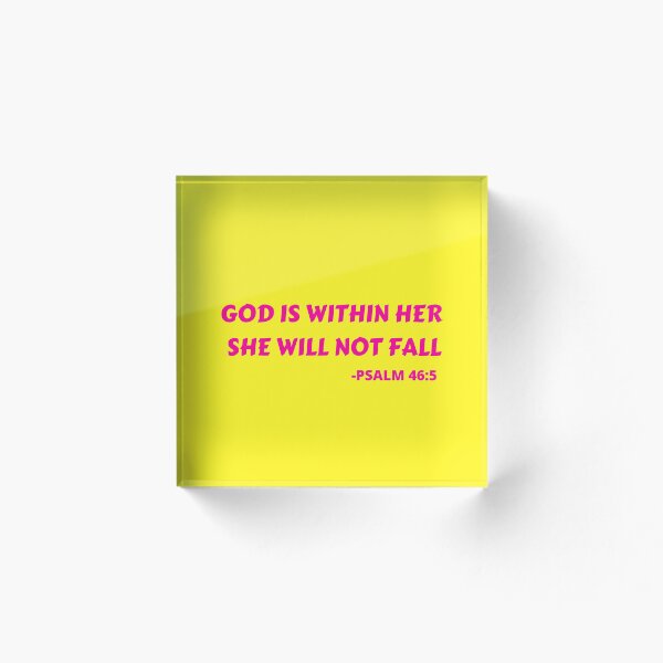 Aperçu de l'œuvre God Is Within Her She Will Not Fall créée et vendue par Prayingwarrior.