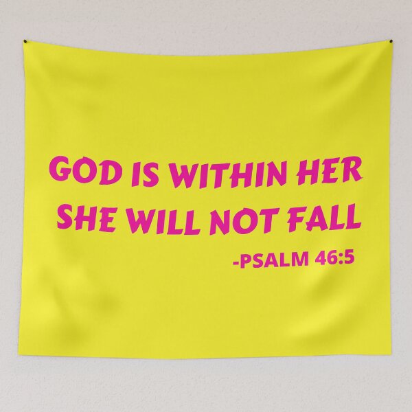 Item preview, God Is Within Her She Will Not Fall designed and sold by Prayingwarrior.
