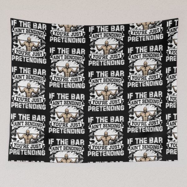 Item preview, If The Bar Ain't Bending You're Just Pretending-gift for body builders designed and sold by BRtisticDesigns.