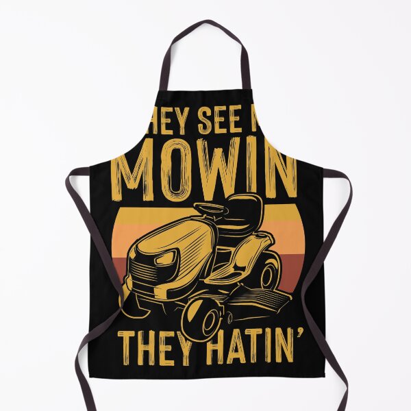 Item preview, They See Me Mowing They Hattin Lawn Men Joke designed and sold by Crush Retro®.