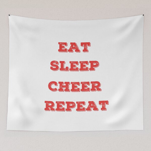 Item preview, eat sleep cheer repeat designed and sold by Lakki-s.