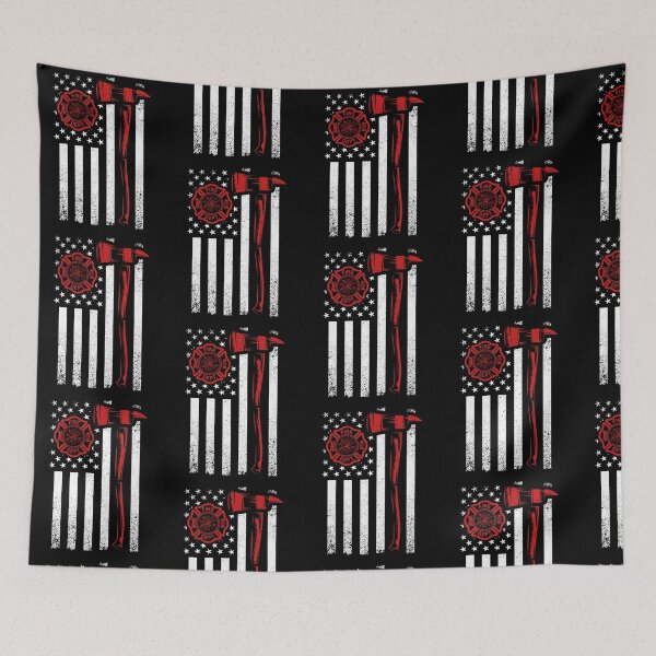 Item preview, Thin Red Line Firefighter gift idea for Male & Female Firefighters designed and sold by BRtisticDesigns.