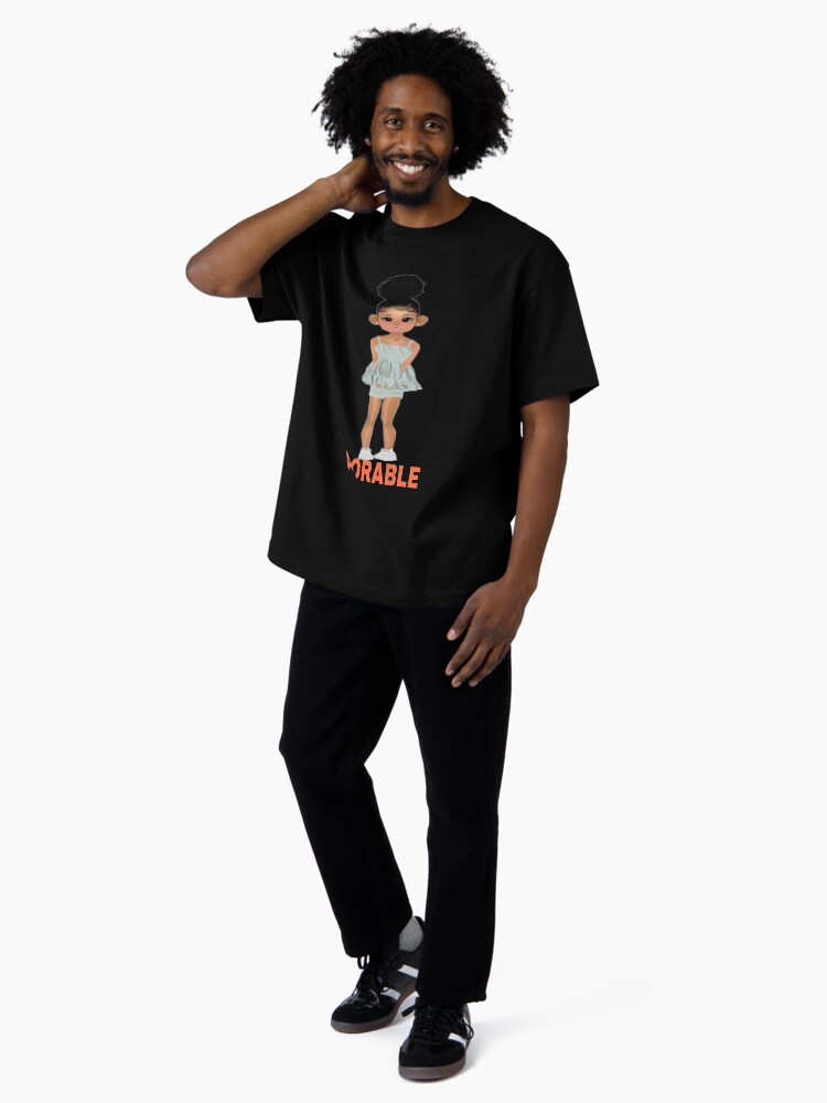 Thumbnail 4 of 7, Oversized T-Shirt, Adorable girl designed and sold by Semapemodiba.