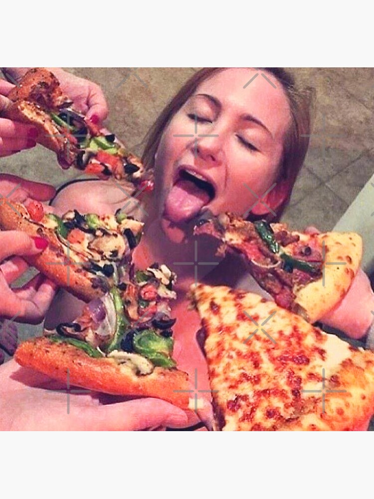 Girl Begging For Pizza Gangbang Cum Dumpster Sticker For Sale By Memestan Redbubble