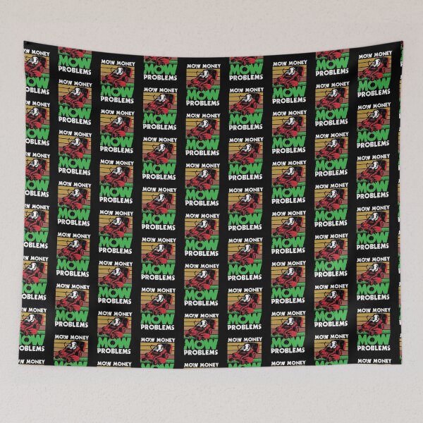Item preview, Funny Mow Money Mow Problems Dad Lawn Mowing designed and sold by Crush Retro®.